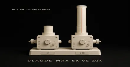 Claude Max 5x vs 20x (2026): The Only Difference Is Capacity