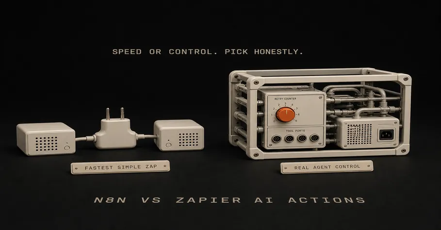 n8n AI Agent vs Zapier AI Actions