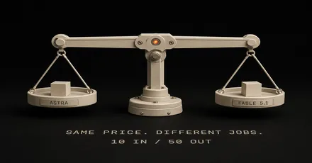 GPT-6 Astra vs Claude Fable 5.1: Same Price, Two Boards Claude Still Wins
