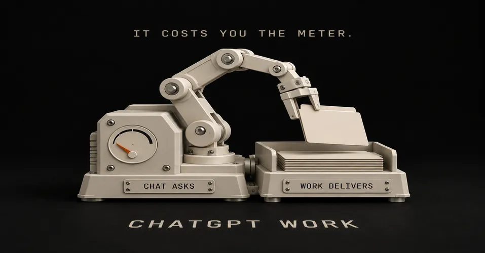 What Is ChatGPT Work Mode? Chat Asks, Work Delivers, and It Eats Your Usage
