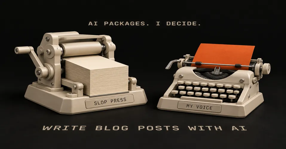 AI Said 45 Minutes. It Took 2 Weeks. How I Write Blog Posts With AI Without Slop