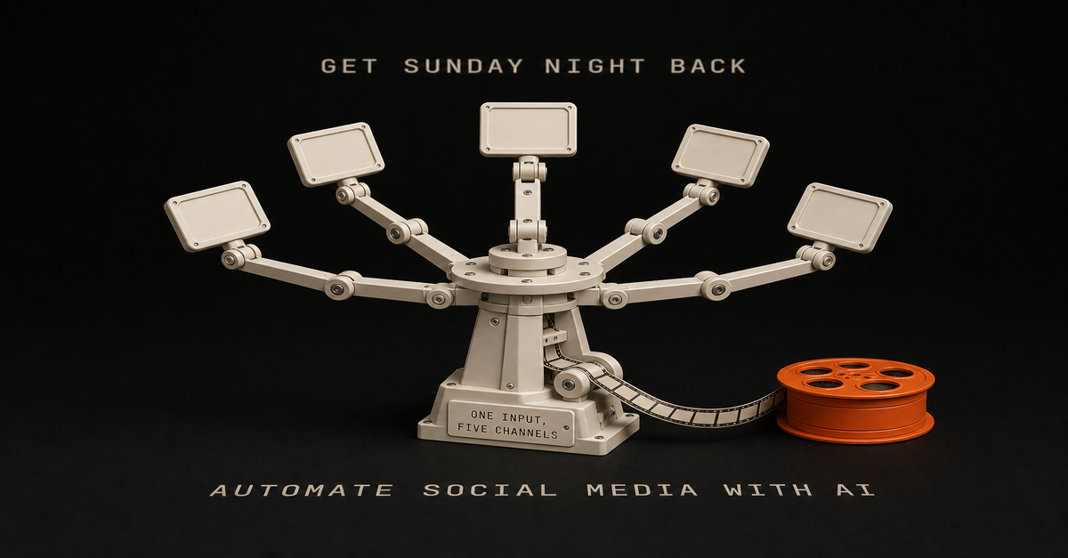 Automate Social Media Posts with AI (The Lean Way)