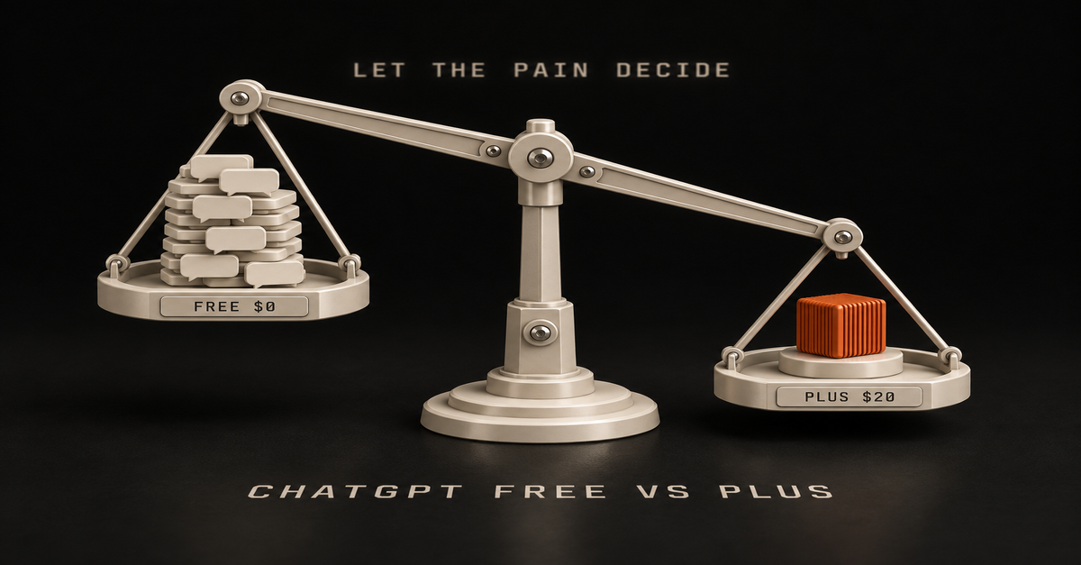 ChatGPT Free vs Plus (2026): Free Text Chat Is Unlimited, So What Does $20 Buy?