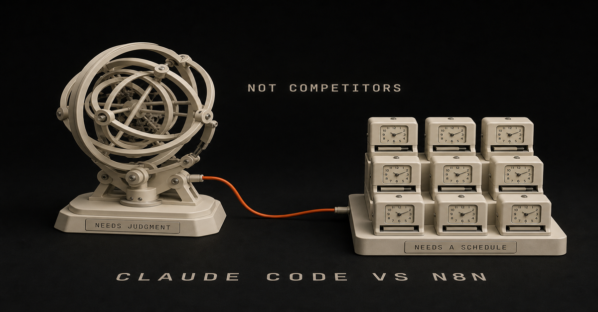 Claude Code vs n8n (2026): Which Should Solo Builders Use?