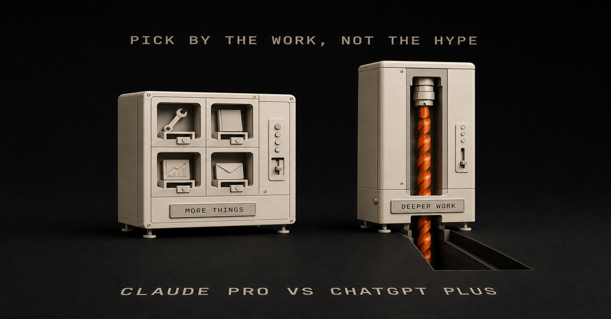 Claude Pro vs ChatGPT Plus: Which $20 Plan Wins for Real Work? (2026)