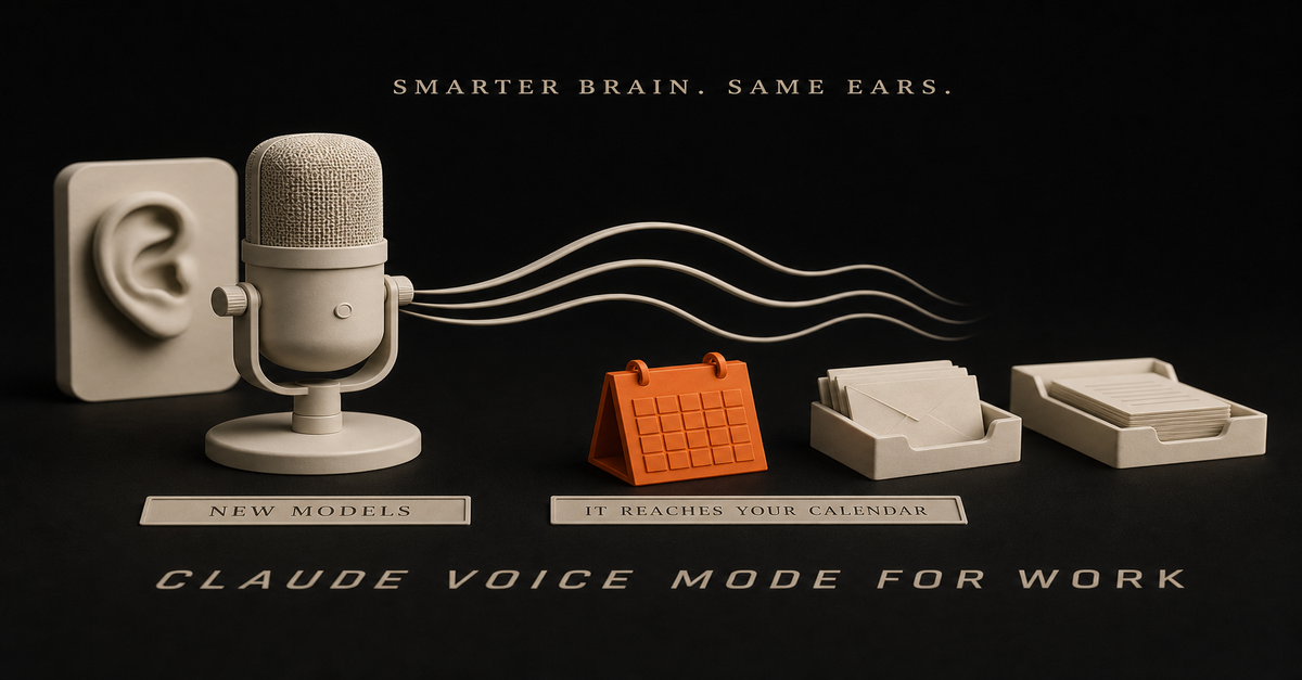 Claude Voice Mode Can Now Touch Your Calendar. Here's the Catch.