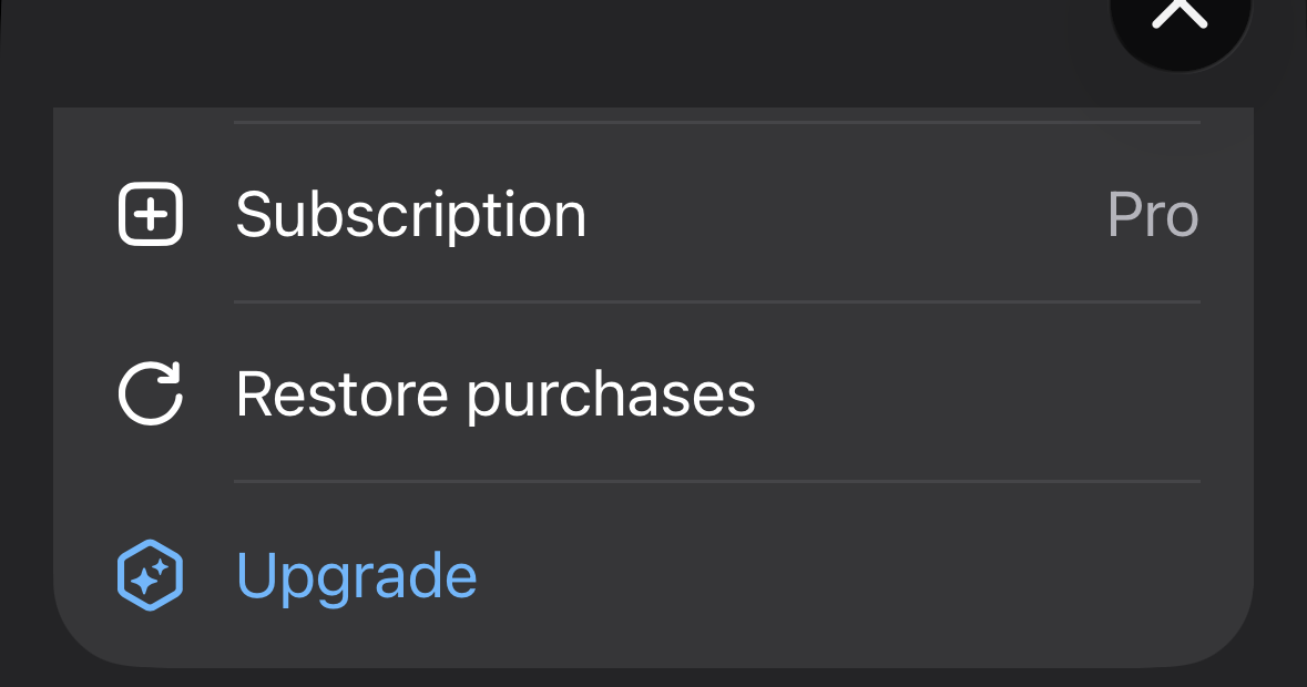 My ChatGPT Pro subscription screen