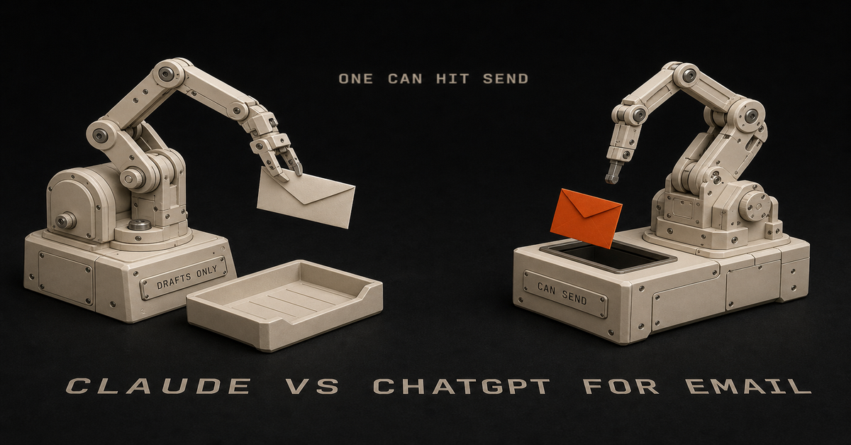 Claude vs ChatGPT for Email: Only One Can Hit Send (2026)
