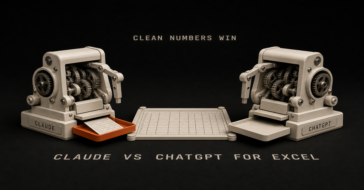 Claude vs ChatGPT for Excel: Which One Gets the Numbers Right? (2026)