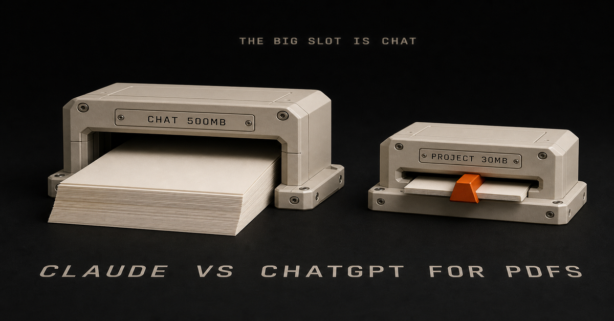 Claude vs ChatGPT for PDFs: The Context Window Is the Wrong Answer (2026)
