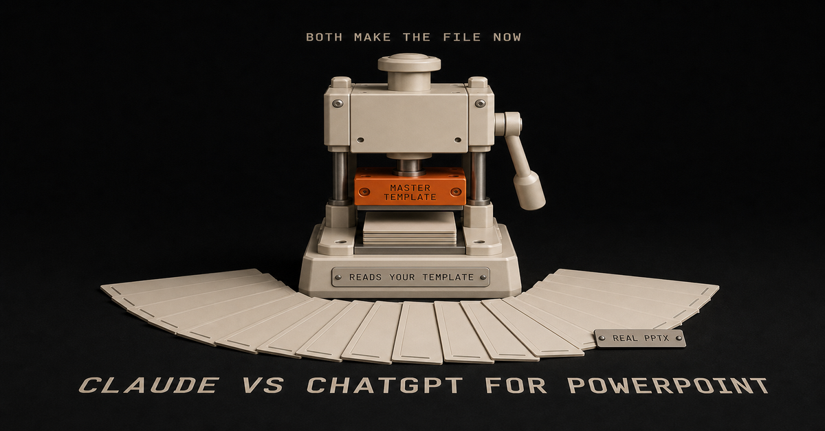 Claude vs ChatGPT for PowerPoint: Both Make Real .pptx Now (2026)