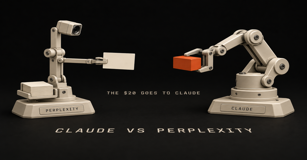 Claude vs Perplexity (2026): Perplexity Finds It, Claude Does the Work