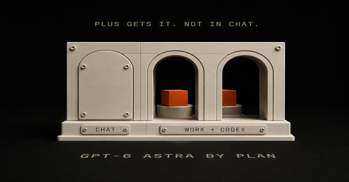 Which ChatGPT Plans Get GPT-6 Astra: Plus Has It, Just Not in Chat