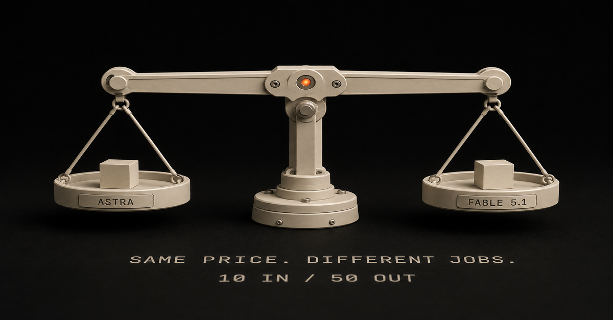 GPT-6 Astra vs Claude Fable 5.1: Same Price, Two Boards Claude Still Wins
