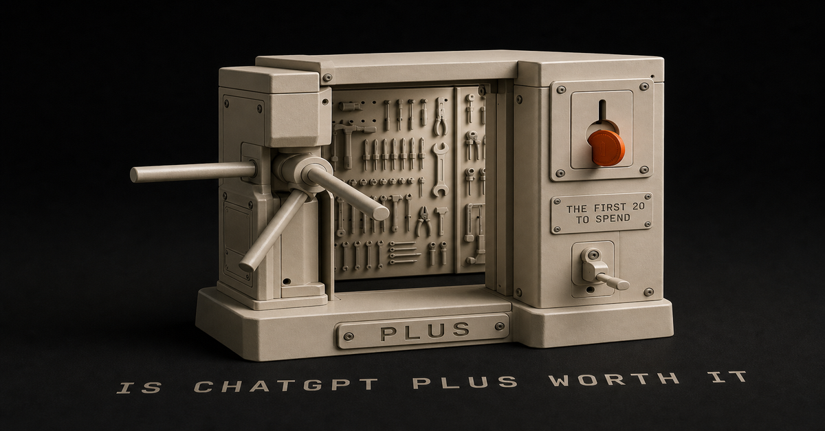 Is ChatGPT Plus Worth It in 2026? Yes. It Is the First $20 I Tell Anyone to Spend