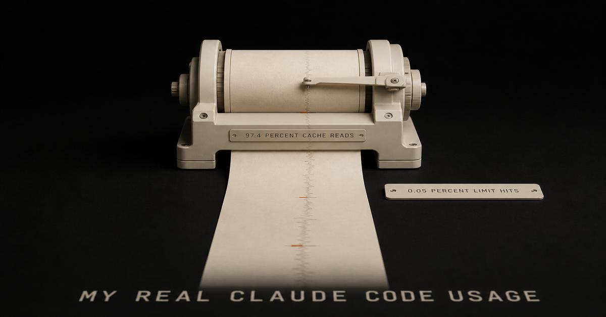 My Real Claude Code Usage, Measured