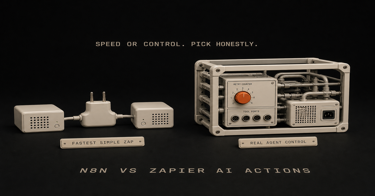 n8n AI Agent vs Zapier AI Actions