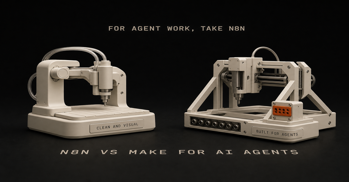 n8n vs Make for AI Agent Workflows